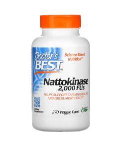 Nattokinase, 2000 FU - 270 kapsúl veganských