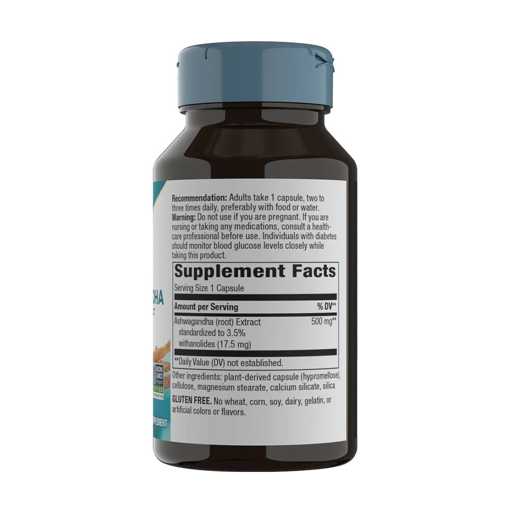 Nature's Way - Ašvaganda (60 kapsúl) – Obrázok 7