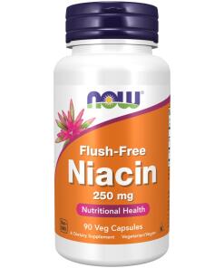 Niacín Bez Začervenania, 250 mg - 90 rastlinných kapsúl
