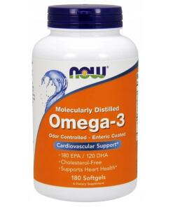 Omega-3 Enterické Obalené - 180 mäkkých kapsúl