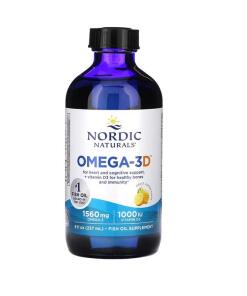 Omega-3D, 1560 mg Citrón - 237 ml