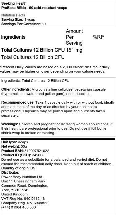 ProBiota Bifido - 60 žalúdočne odolných kapsúl – Obrázok 2