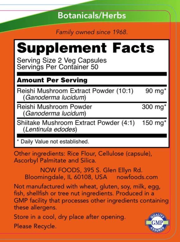 Reishi huby, 270 mg - 100 kapsúl – Obrázok 3