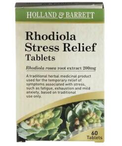 Rhodiola na úľavu od stresu, 200 mg - 60 tabliet