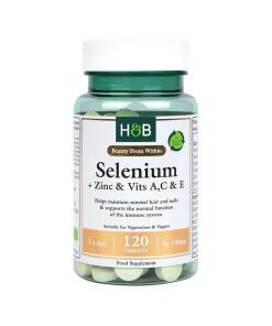 Selén + Zinok & Vitamín A, C & E, 100 mcg - 120 tabliet