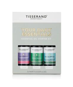 Tisserand Aromatherapy - Sada vašich denných esencií TISSERAND AROMATHERAPY (Obsahuje čajovník, eukalyptus a levanduľu) (3 x 9 ml)