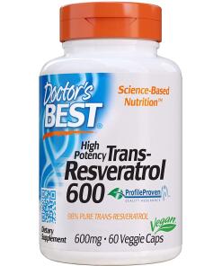 Trans-Resveratrol 600, 600 mg - 60 kapsúl veganských