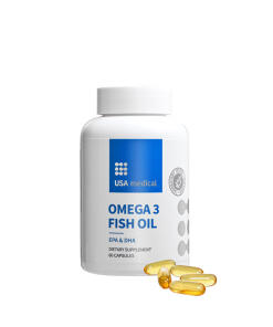 USA medical - Omega 3 rybí olej (60 mäkkých kapsúl)