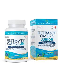 Ultimátne Omega Junior, 680 mg Jahoda - 90 mini-mäkké kapsule