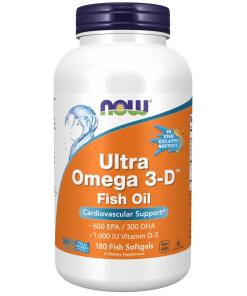 Ultra Omega 3-D s vitamínom D3 - 180 mäkkých kapsúl