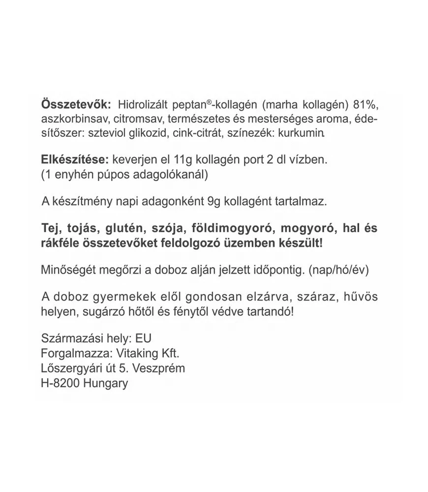 Vitaking - Kolagénový prášok Vitaking (330 g, citrón) – Obrázok 5