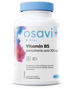 Vitamín B5 Pantoténová kyselina, 200 mg - 180 vegánskych kapsúl