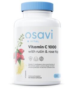 Vitamín C 1000 s rutínom a šípkami - 120 vegánskych kapsúl