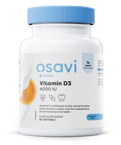 Vitamín D3, 4000 IU - 60 mäkkých kapsúl