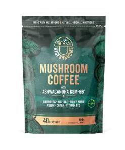 Wiseshrooms - Káva s hubami a Ašvagandhou KSM-66 (100 g)