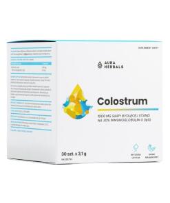 Aura Herbals - AURA HERBALS Colostrum 1000 mg, príchuť banán, sáčky (30 ks)