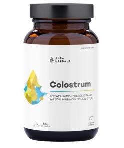 Aura Herbals - AURA HERBALS Colostrum 500 mg, kyslá citrón (66 g)