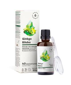 Aura Herbals - AURA HERBALS Ginkgo Biloba, extrakt z ginka 50:1, 45 mg, (50 ml)