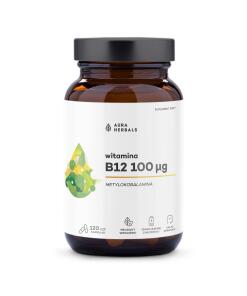 Aura Herbals - AURA HERBALS Vitamín B12 (metylkobalamín), 100 mcg (120 kapsúl)