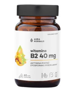Aura Herbals - AURA HERBALS Vitamín B2 R-5-P 40 mg riboflavín (60 kapsúl)
