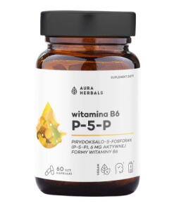 Aura Herbals - AURA HERBALS Vitamín B6 P-5-P 6 mg (60 kapsúl)