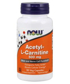 Acetyl-L-karnitín, 500 mg - 50 kapsúl