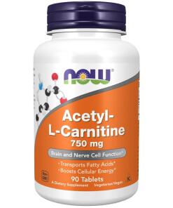 NOW - Acetyl-L-karnitín 750 mg