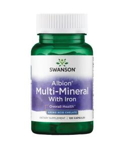 Albion Multi-Mineral s železom - 120 kapsúl