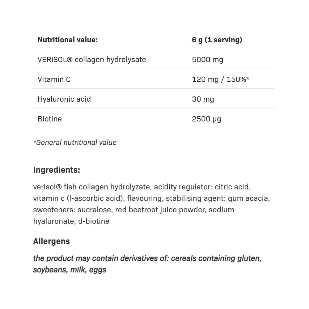 AllDeynn Rybí kolagén, Divoké jahody - 150g – Obrázok 2