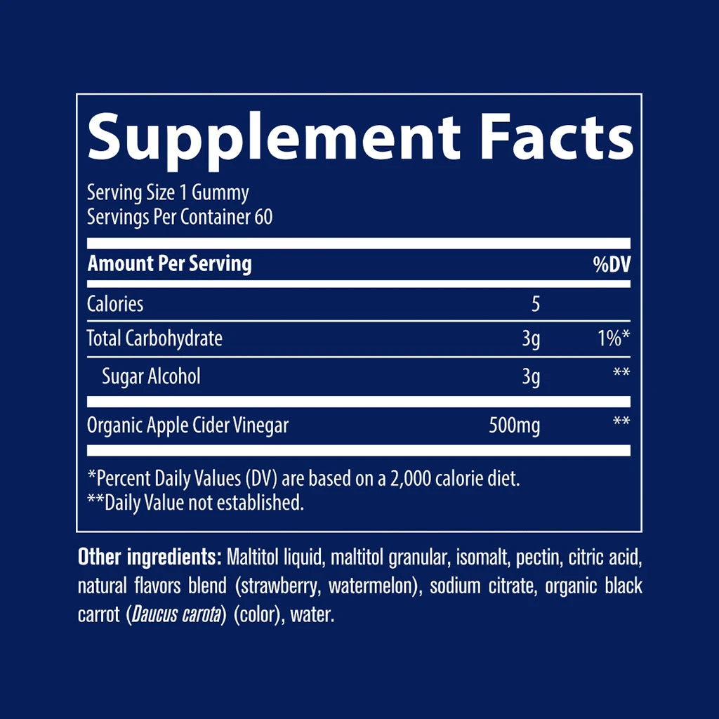 Trace Minerals - Žuvacie gumené cukríky s jablčným octom – Obrázok 2
