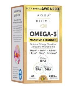 Aqua Biome Omega-3 Maximálna Sila, 2000 mg (Citrón) - 60 mäkkých kapsúl