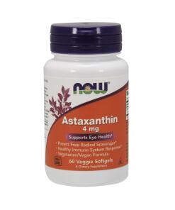 Astaxantín, 4 mg - 60 rastlinné softgély