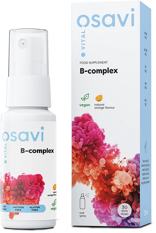 B-komplex v spreji na orálne užívanie, pomaranč - 25 ml