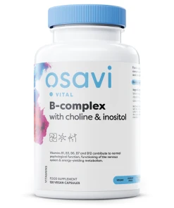 B-komplex s cholínom a inozitolom - 120 vegánskych kapsúl