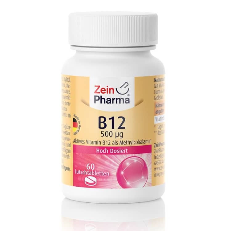 Vitamín B12, 500 mcg - 60 pastiliek