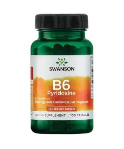 B6 Pyridoxín, 100 mg - 100 kapsúl