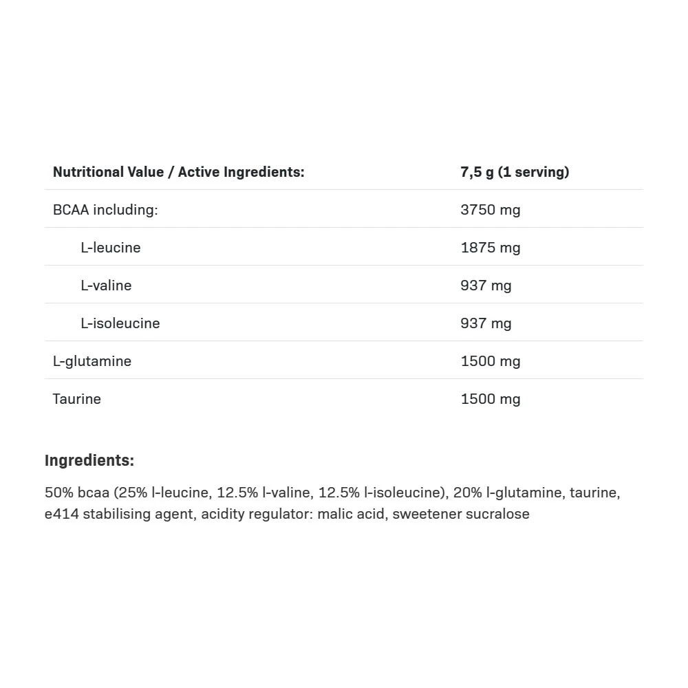 BCAA Max podpora, citrón - 500g – Obrázok 2