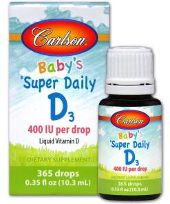 Denný vitamín D3 pre bábätká, 400 IU - 10 ml