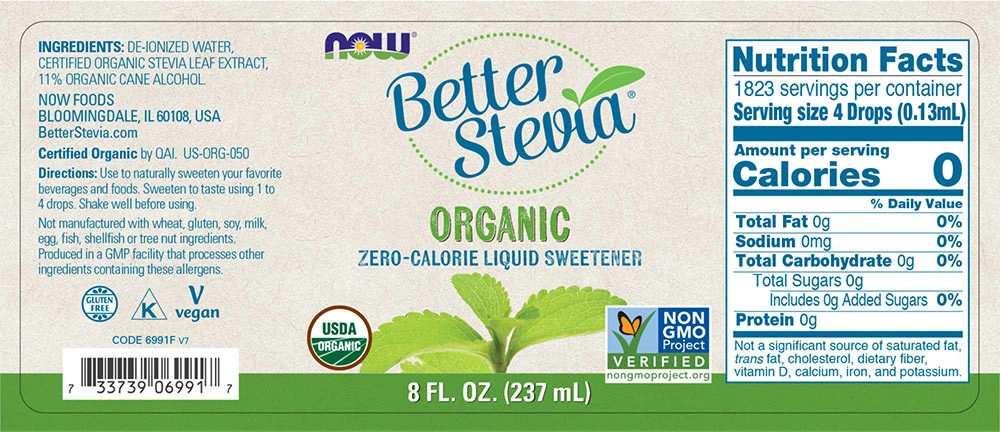 Bedre Tekutá Stevia, Organická - 237 ml – Obrázok 5