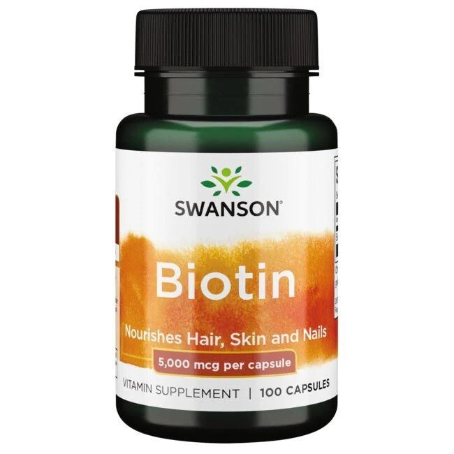 Biotín, 5000 mcg - 100 kapsúl