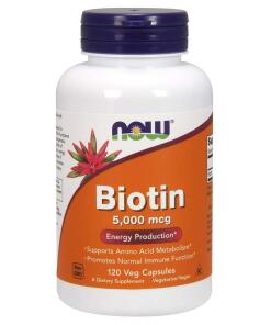 Biotín, 5000 mcg - 120 kapsúl