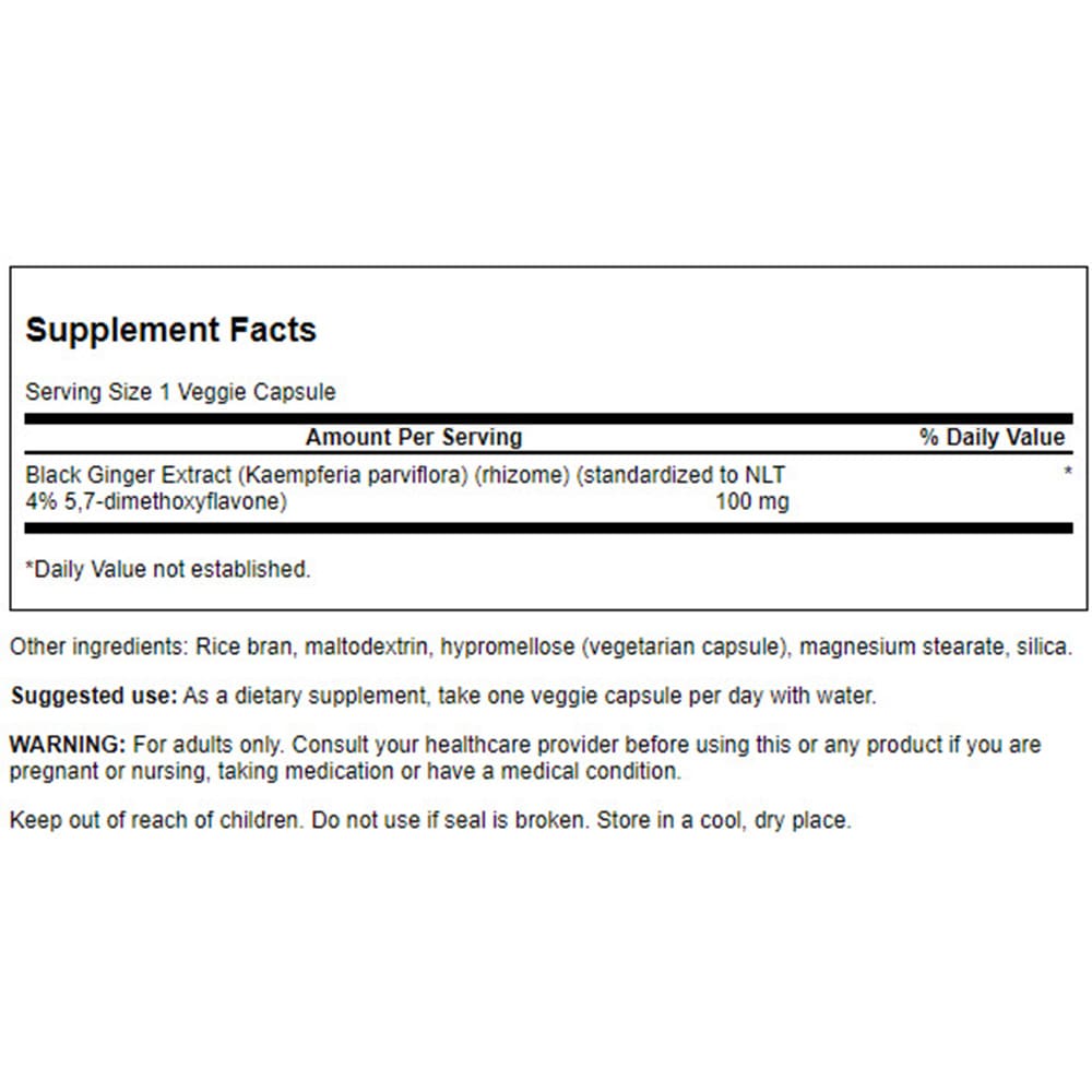 Čierny extrakt z ingefæru, 100 mg - 30 rastlinných kapsúl – Obrázok 3