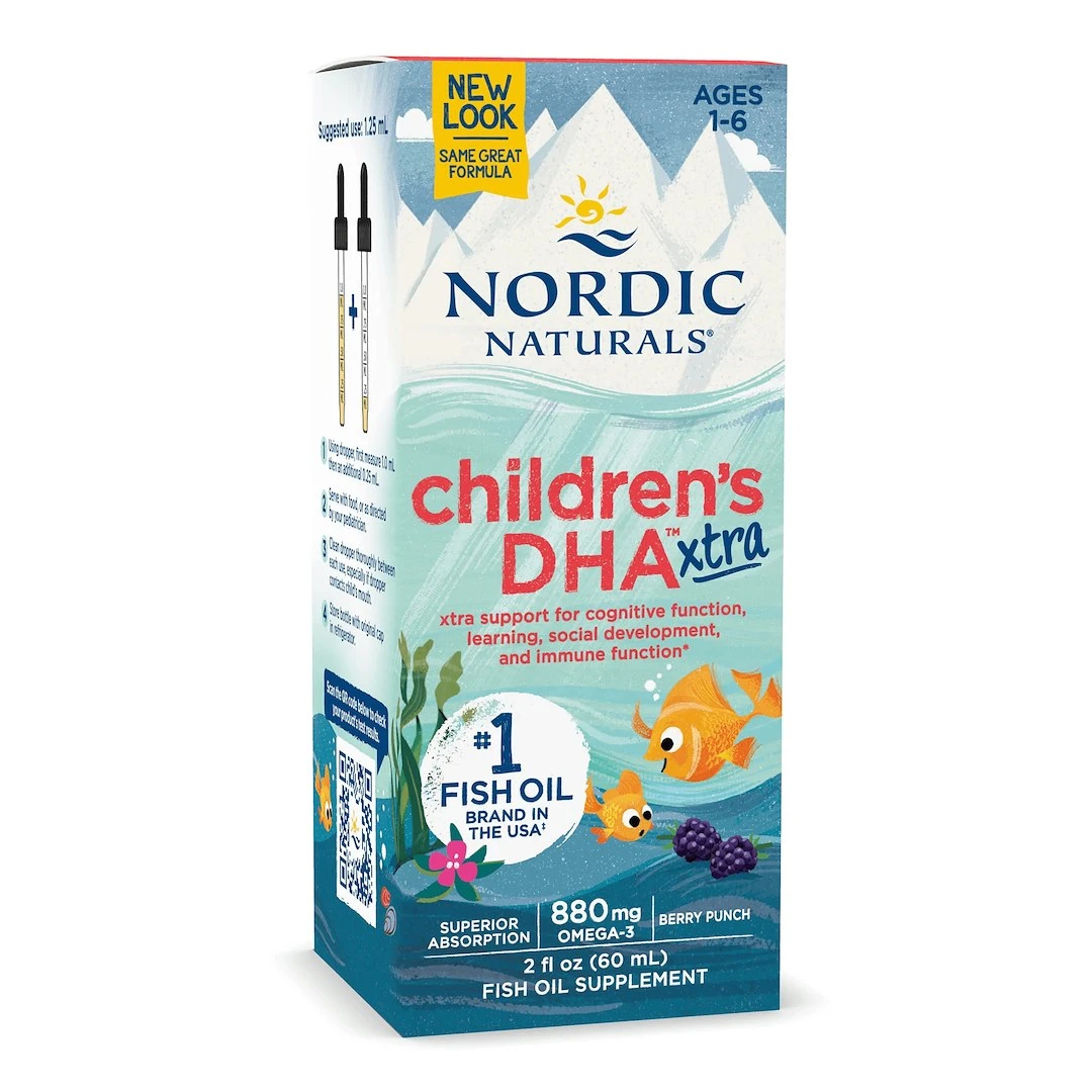 Detské DHA Extra, 880 mg Jahodový Punch - 60 ml