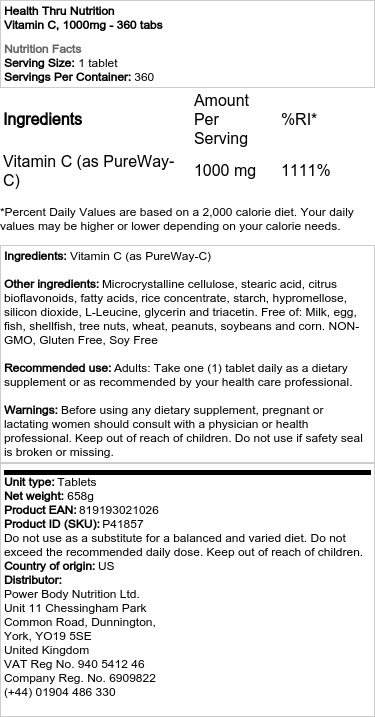 Vitamín C, 500 mg - 60 kapsúl – Obrázok 2