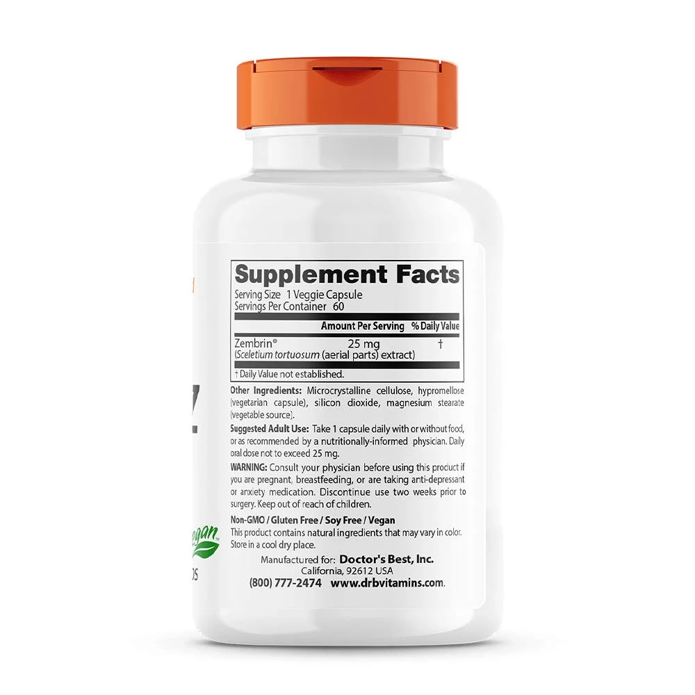 Pokojná myseľ s Zembrinom, 25 mg - 60 rastlinných kapsúl – Obrázok 2