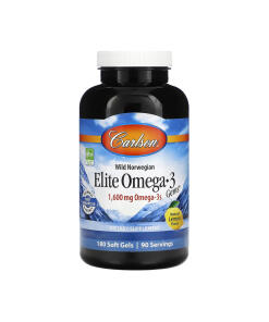 Carlson Labs Elite Omega-3 Gems 1600 mg, 180 mäkkých kapsúl