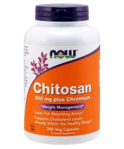 Chitosan, 500 mg plus chróm - 240 vegetariánskych kapsúl