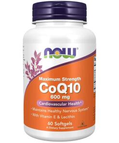 CoQ10 s lecitínom a vitamínom E, 600 mg - 60 mäkkých kapsúl
