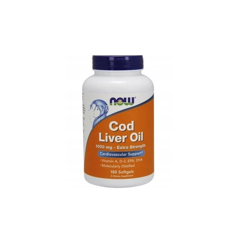 Tresčia pečeňový olej, 1000 mg extra silný - 180 mäkkých kapsúl