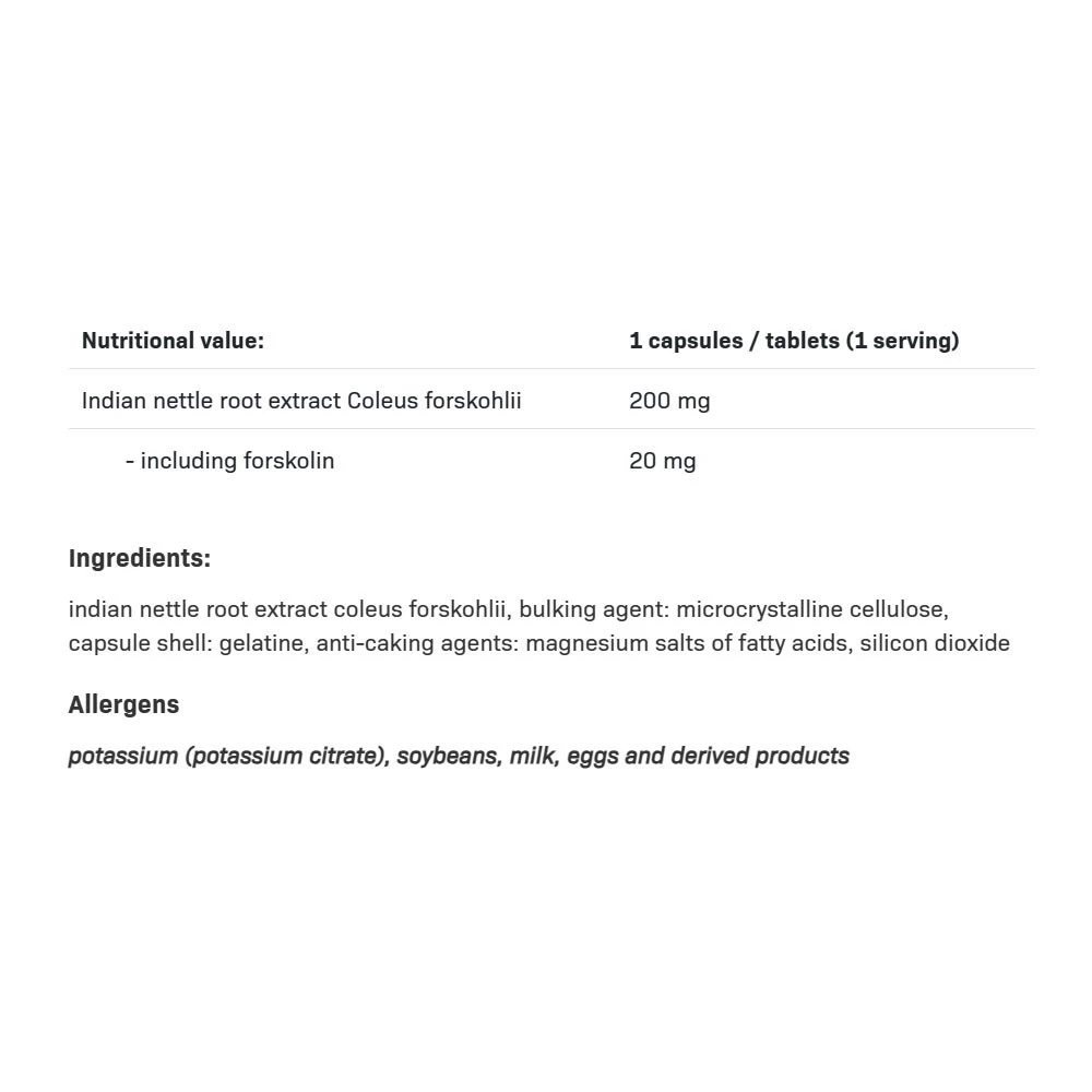 Coleus Forskohlii - 90 kapsúl – Obrázok 3